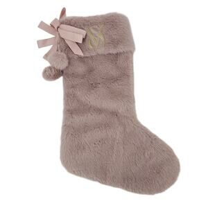 Victoria's Secret Plush Christmas Stocking 2024 Blush Pink Mauve Coquette